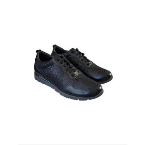 Spring Step Nylla Black Leather Sneakers Size 38 EU